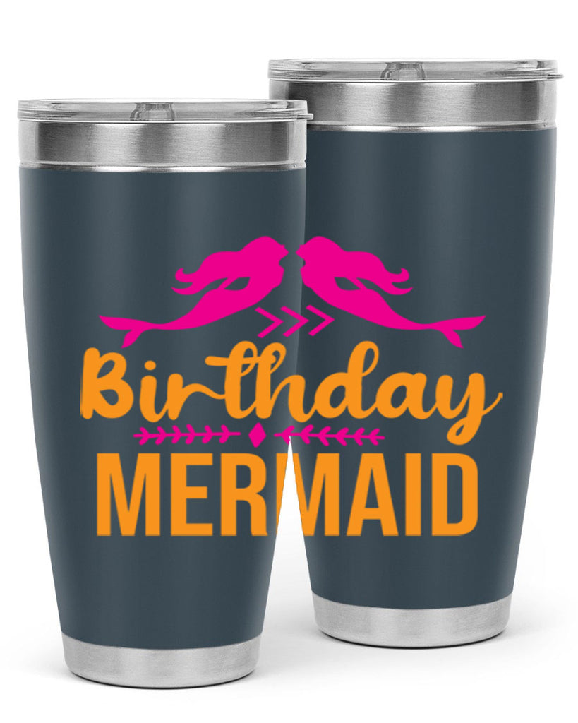 Birthday Mermaid 69#- mermaid- Tumbler