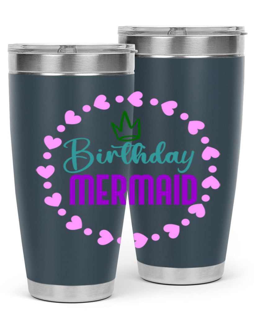 Birthday Mermaid 70#- mermaid- Tumbler