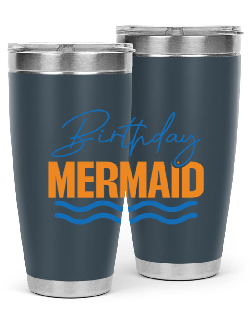 Birthday Mermaid 73#- mermaid- Tumbler