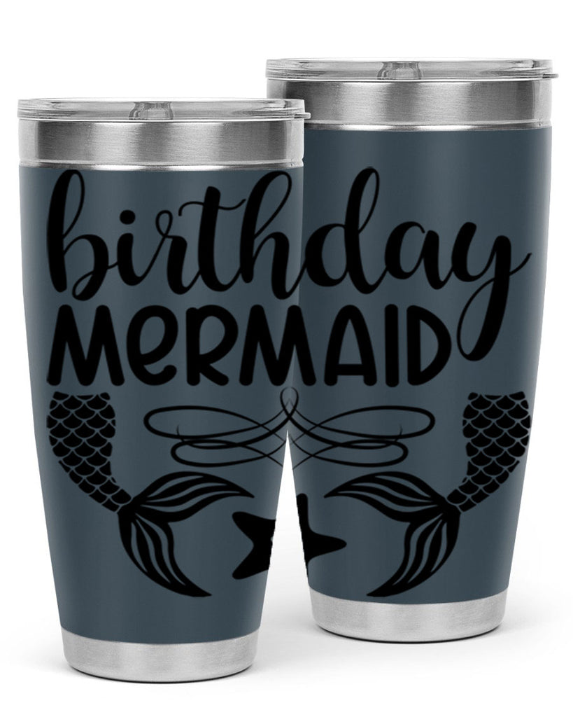 Birthday mermaid 76#- mermaid- Tumbler