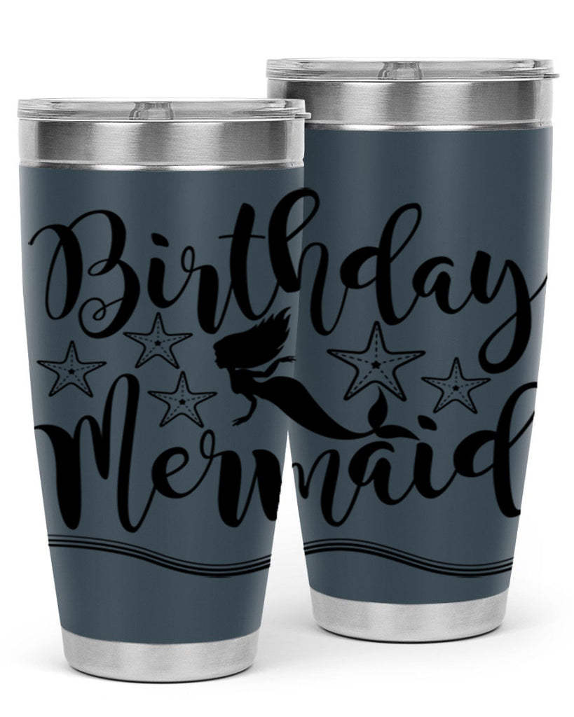 Birthday mermaid 77#- mermaid- Tumbler