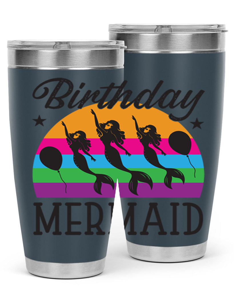 Birthday mermaid 78#- mermaid- Tumbler