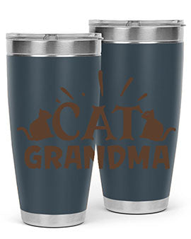 Cat Grandma Style 4#- cat- Tumbler