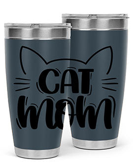Cat Mom Style 85#- cat- Tumbler