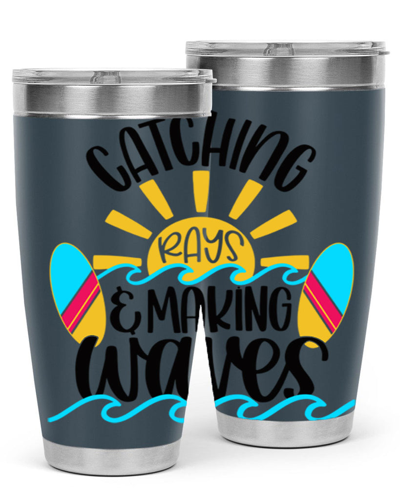 Catching Rays Making Waves Style 49#- summer- Tumbler