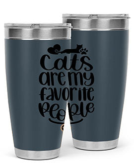 Cats Are My Favorite People Style 89#- cat- Tumbler