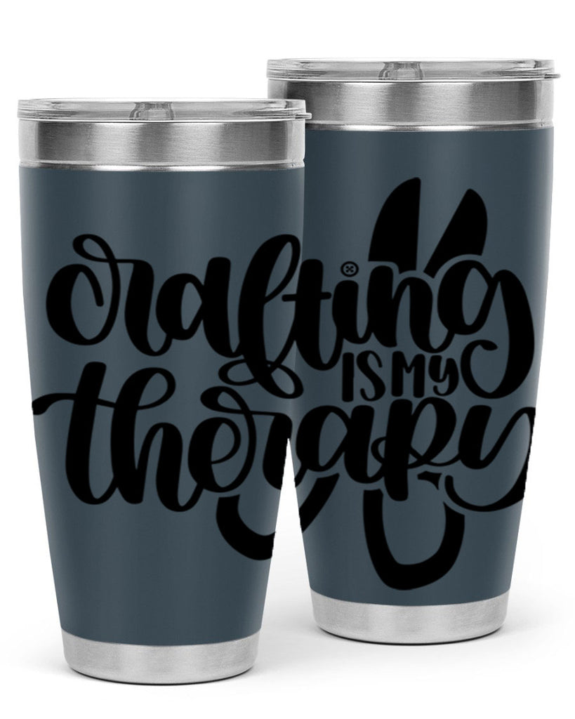 Crafting Is My Therapy 33#- crafting- Tumbler