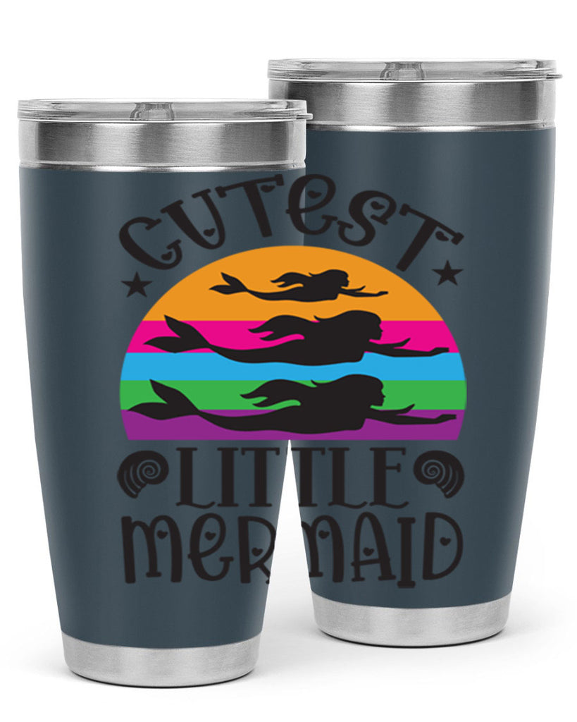 Cutest little mermaid 96#- mermaid- Tumbler