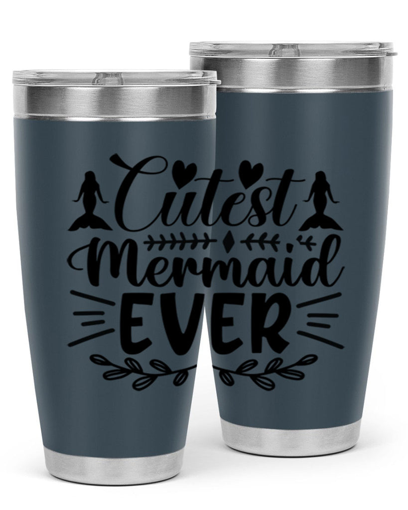Cutest mermaid ever 100#- mermaid- Tumbler