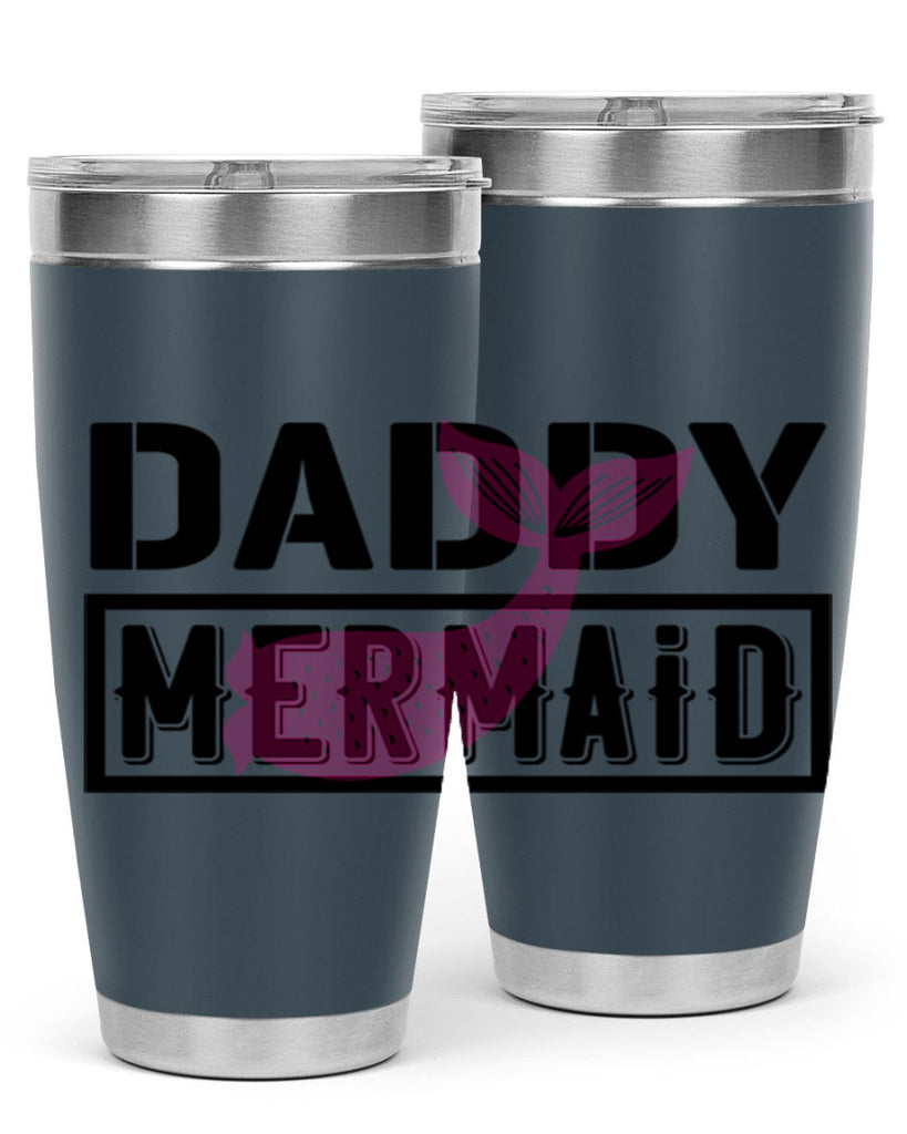 Daddy mermaid 112#- mermaid- Tumbler