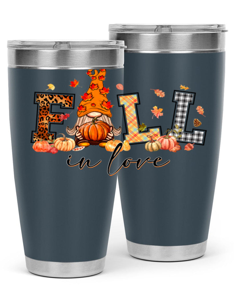 FALLinloveFallGnome 151#- fall- Tumbler