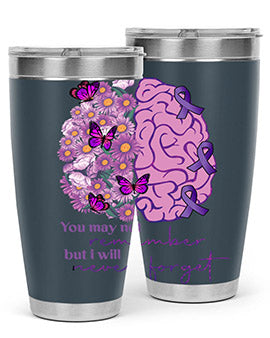 Floral Brain I Will Never Forget 146#- alzheimers- Tumbler