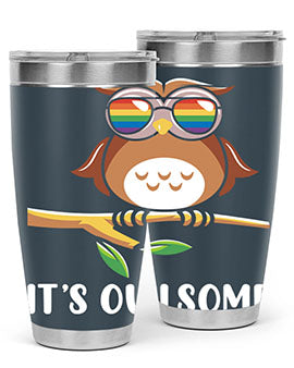 Funny Owl Gift Im Owlsome A TurtleRabbit 7#- owl- Tumblers