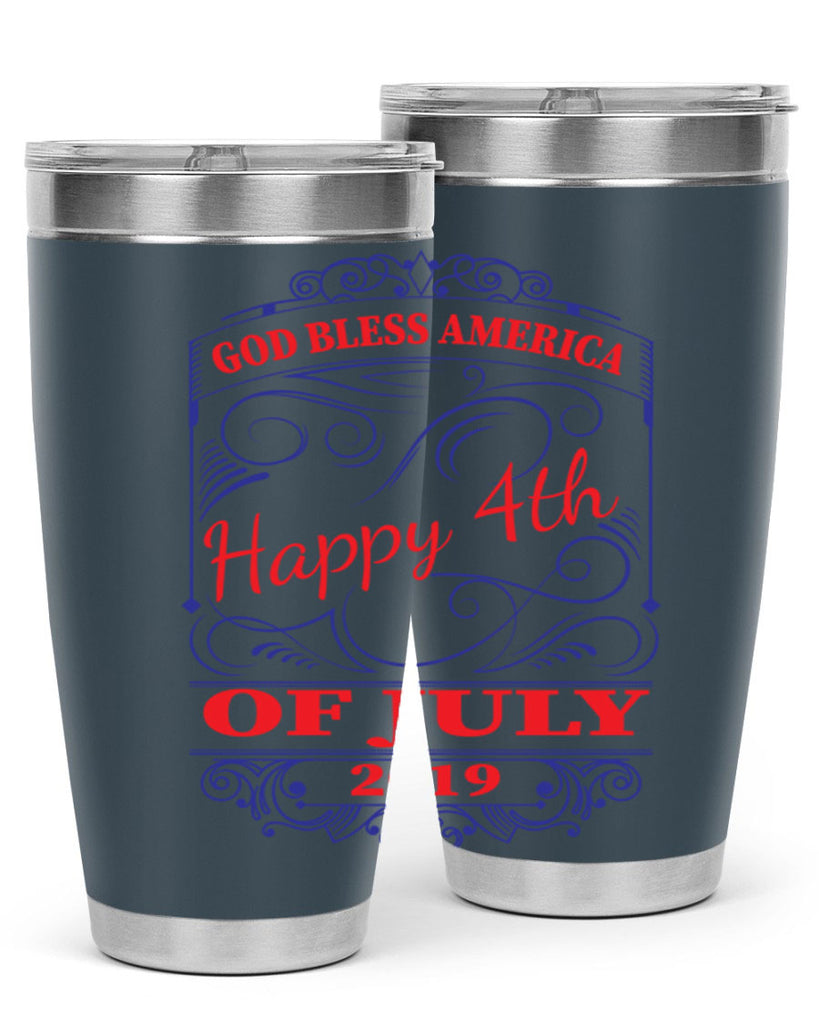 GOD BLESS AMERICA Happy thOF JULY Style 94#- Fourt Of July- Tumbler