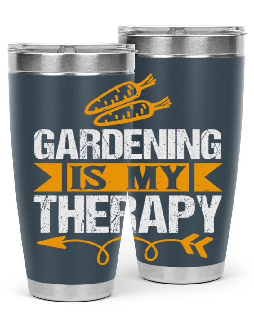 Gardending is my Therapy 64#- farming and gardening- Tumbler