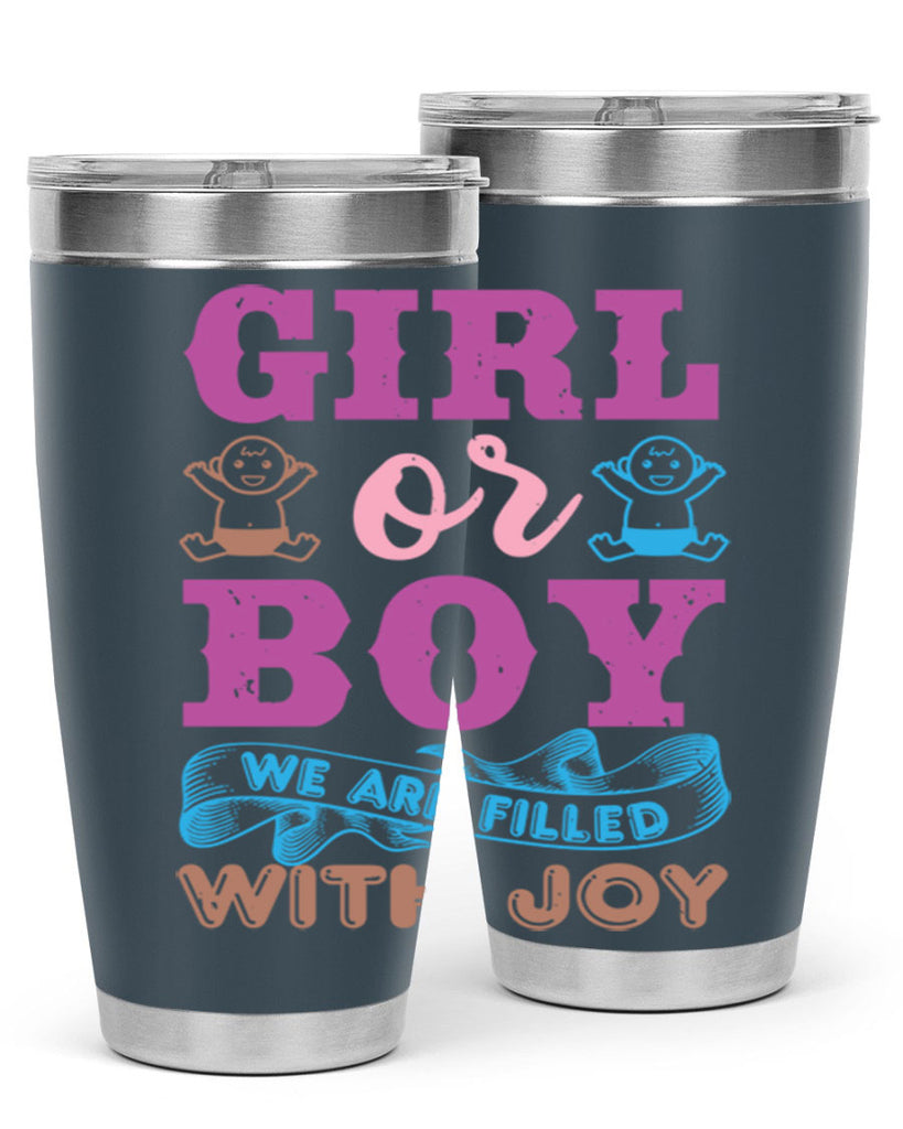 Girl or boy we are filled with joy Style 38#- baby shower- tumbler