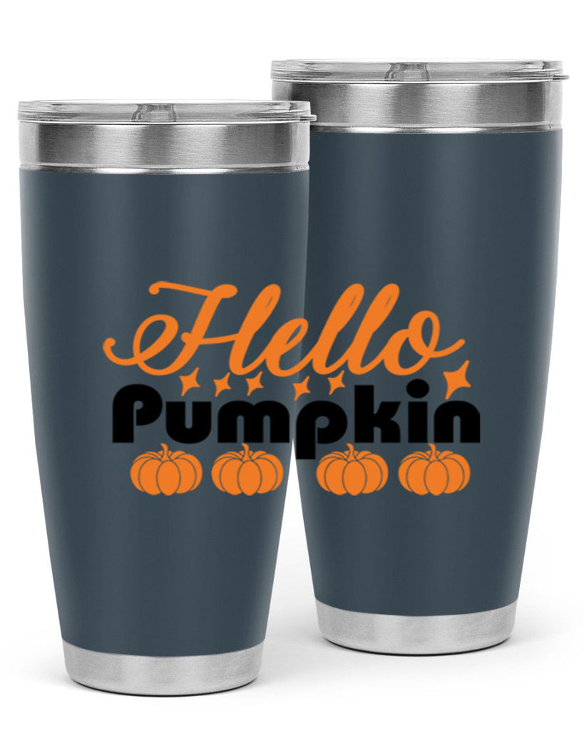 Hello Pumpkin 292#- fall- Tumbler