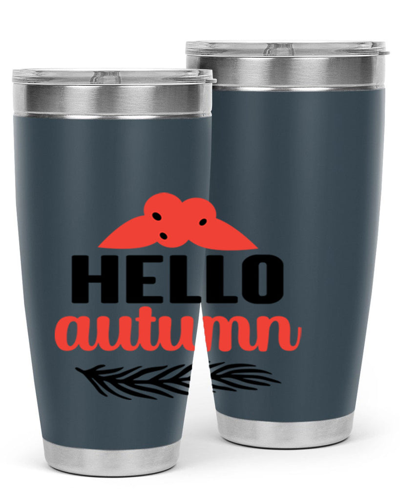 Hello autumn 269#- fall- Tumbler