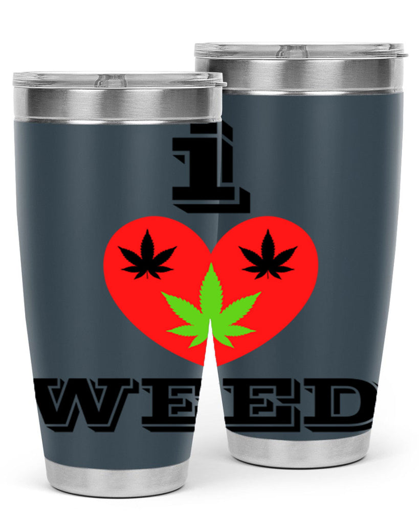 I love weed 128#- marijuana- Tumbler