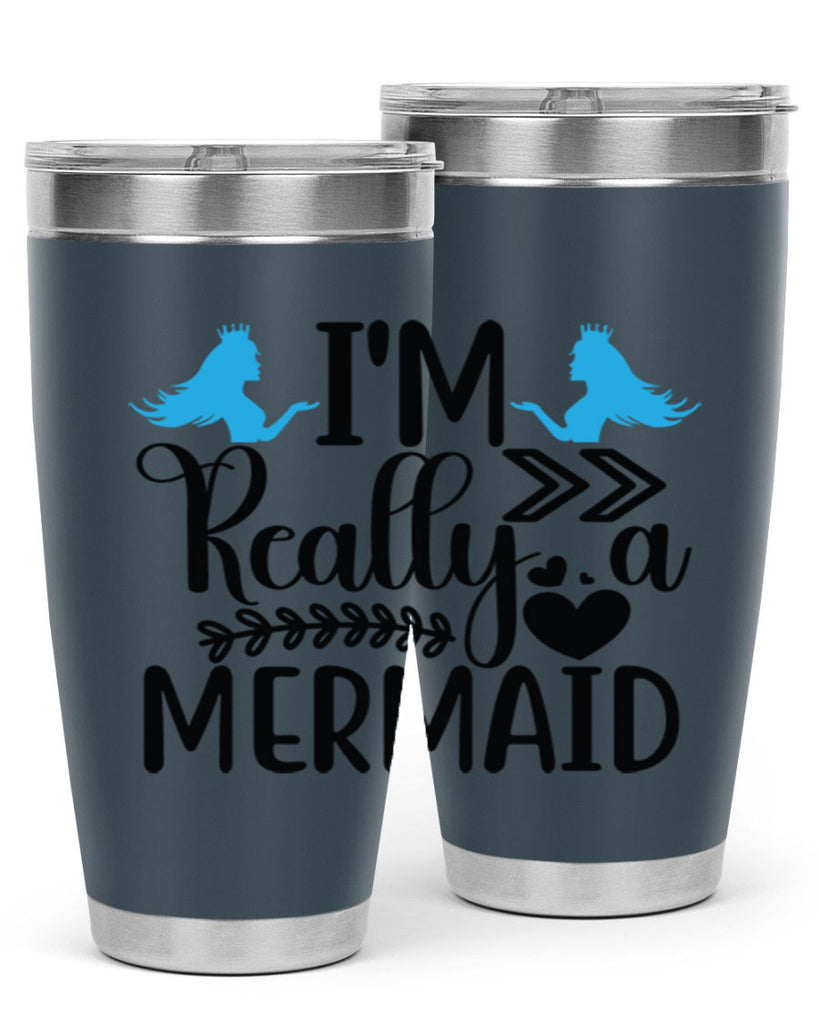 Im Really a Mermaid 262#- mermaid- Tumbler