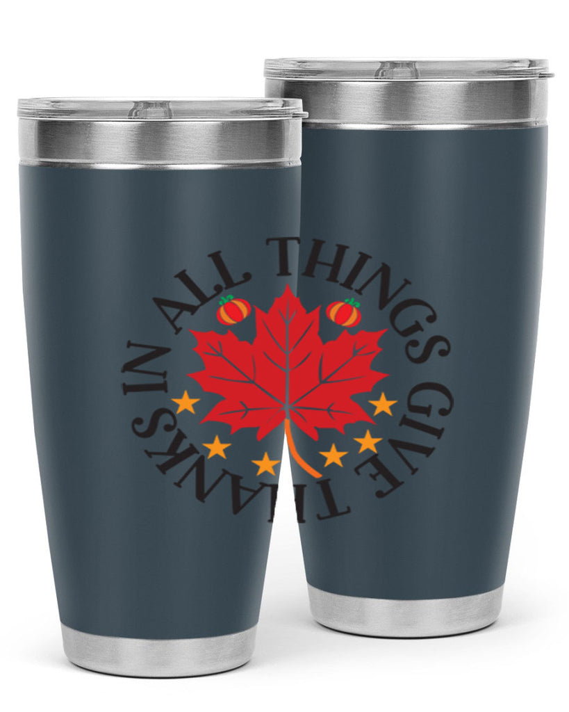 Inallthingsgivethanks 353#- fall- Tumbler