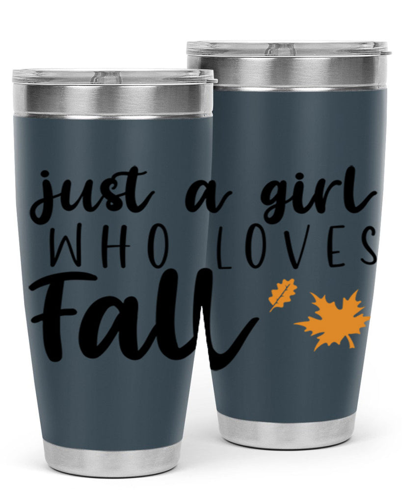 Just A Girl Who Loves Fall 380#- fall- Tumbler