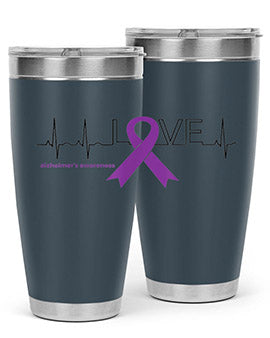 LOVE Gifts for Survivors National Alzheimers Awareness 192#- alzheimers- Tumbler