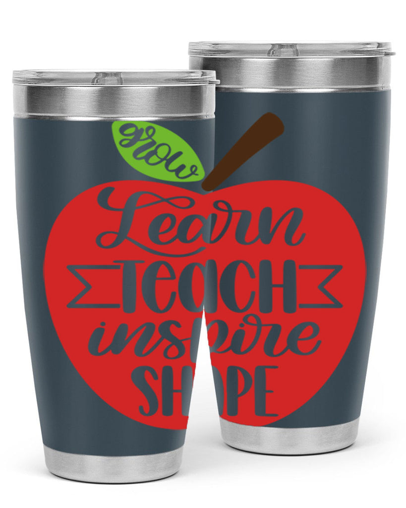 Learn Teach Inspire Shape Style 68#- teacher- tumbler