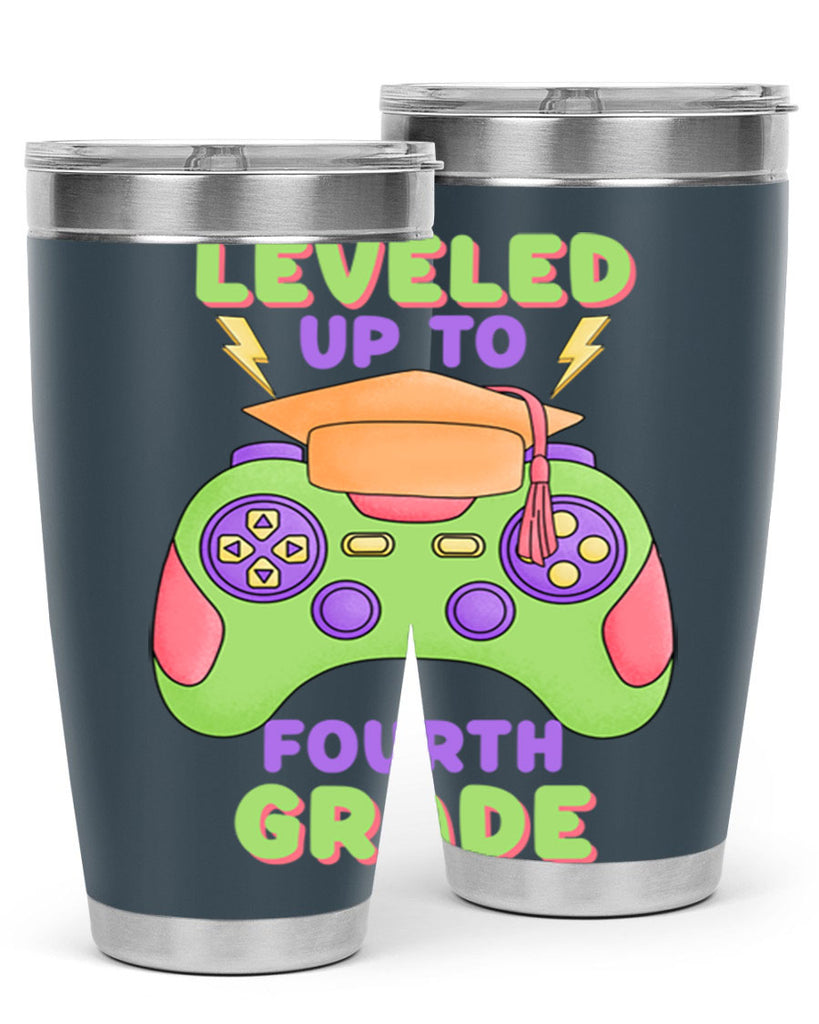 Leveled up to 4th Grade 16#- 4th  grade- Tumbler