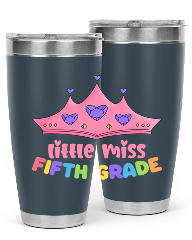 Little Miss 5th Grade 18#- 5th grade- Tumbler