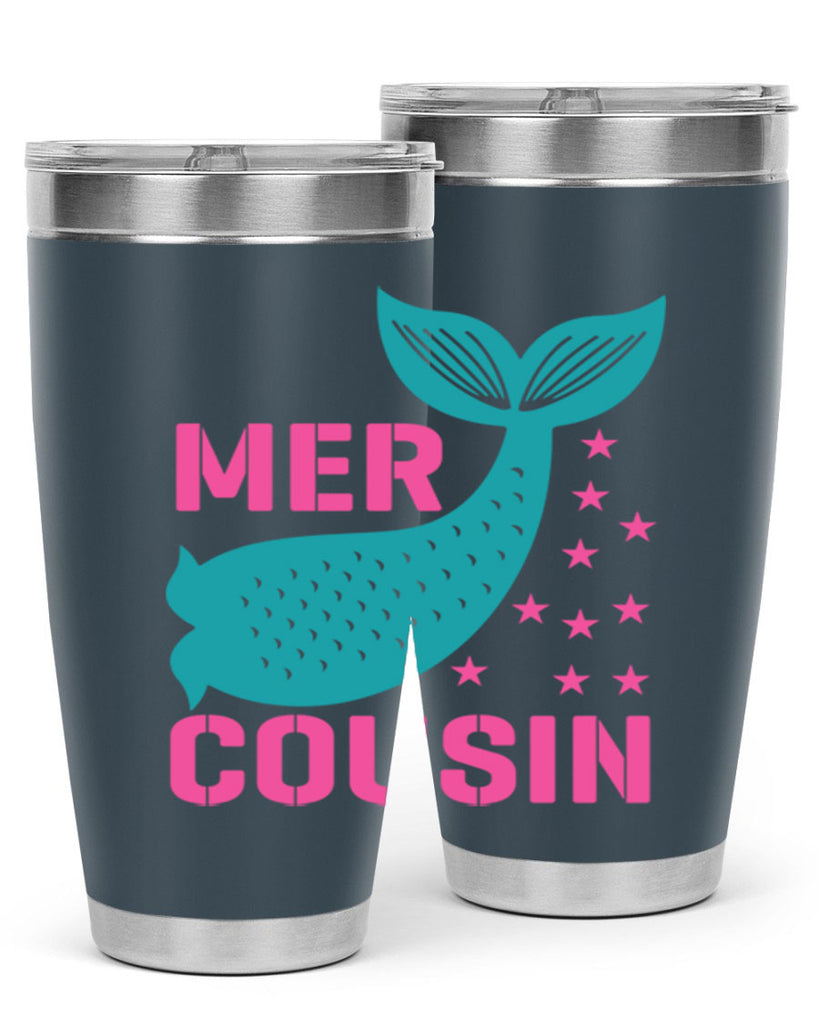 Mer Cousin 324#- mermaid- Tumbler