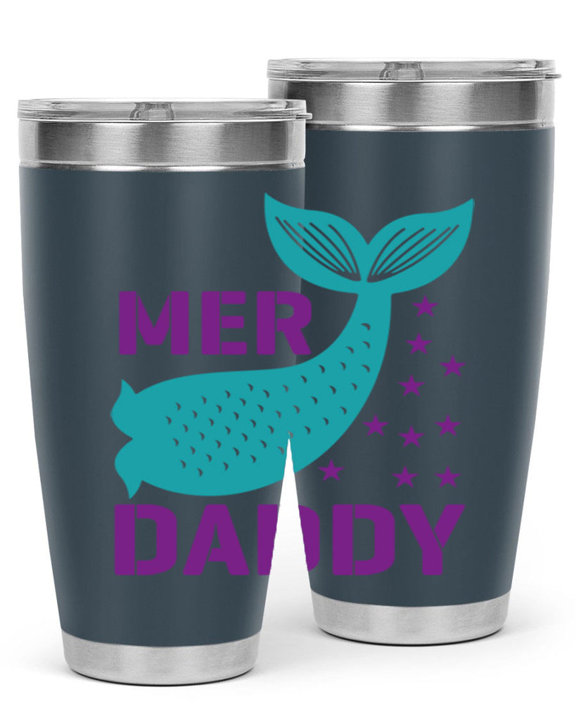 Mer Daddy 326#- mermaid- Tumbler
