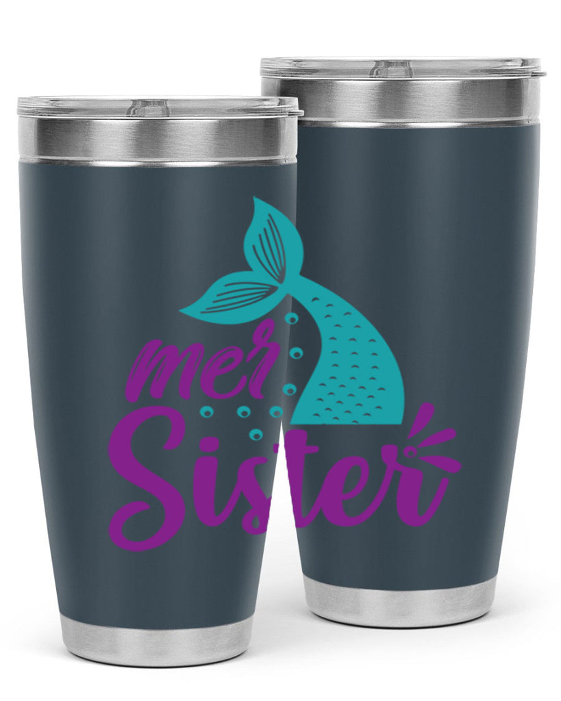 Mer Sister 346#- mermaid- Tumbler