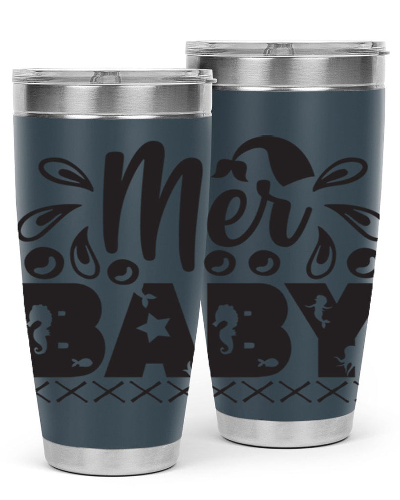 Mer baby 348#- mermaid- Tumbler