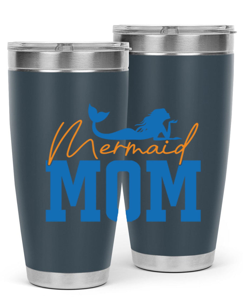 Mermaid Mom 375#- mermaid- Tumbler