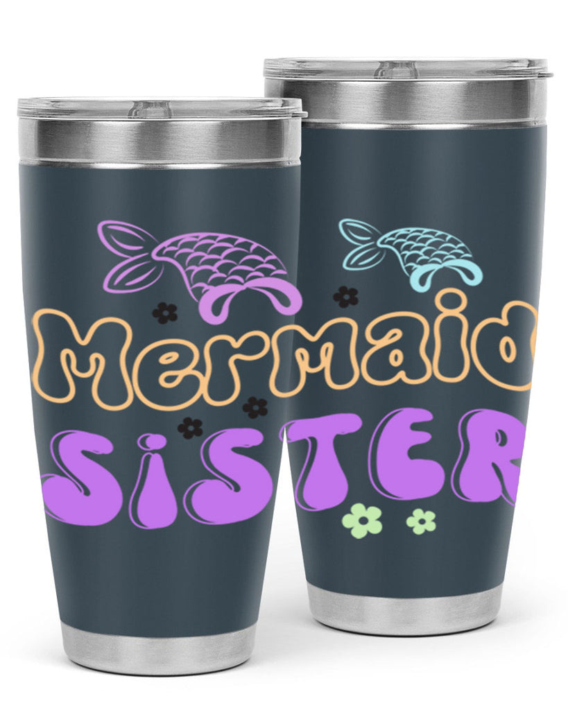 Mermaid Sister 442#- mermaid- Tumbler