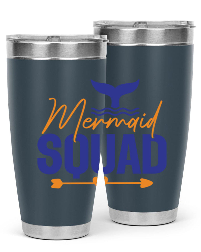 Mermaid Squad 376#- mermaid- Tumbler