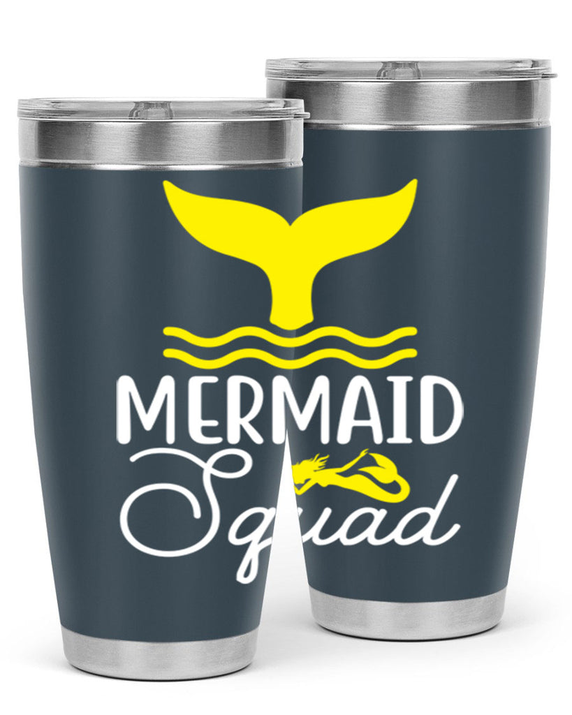 Mermaid Squad 380#- mermaid- Tumbler