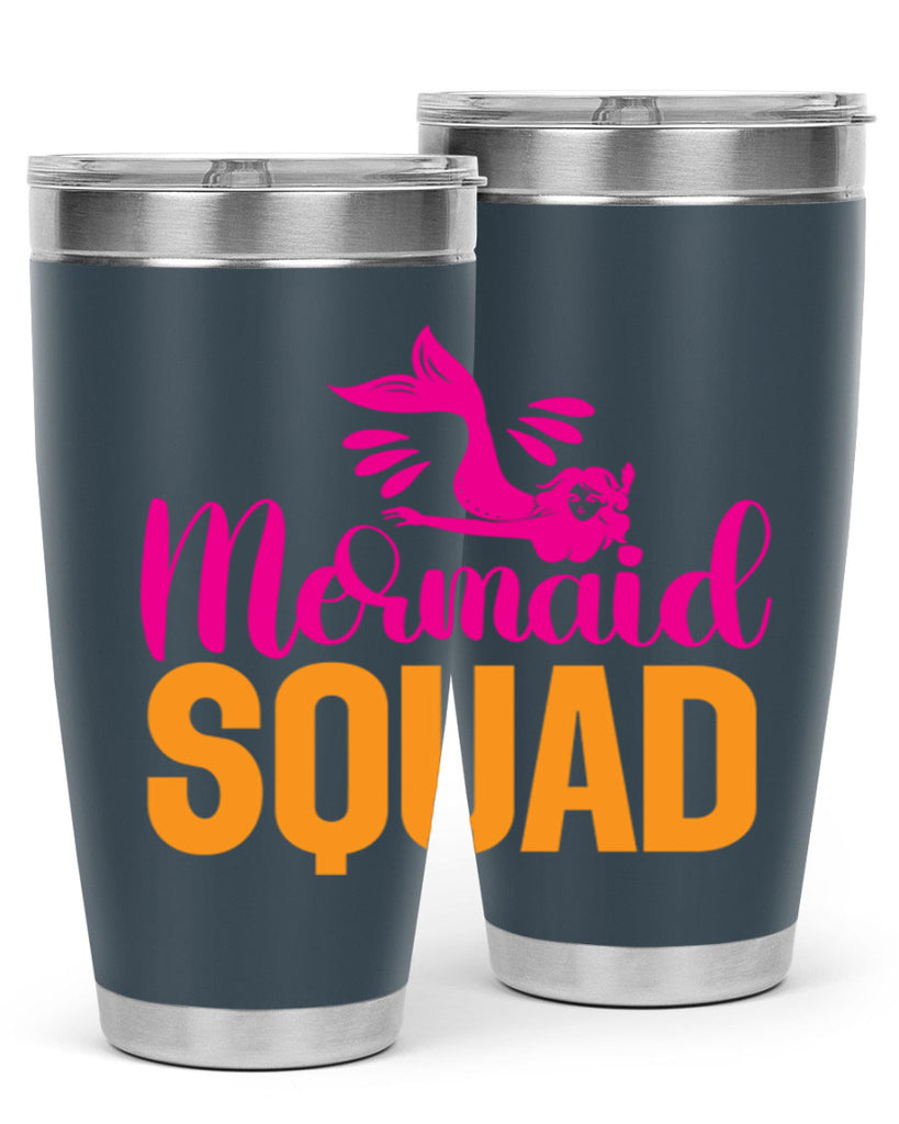 Mermaid Squad 381#- mermaid- Tumbler