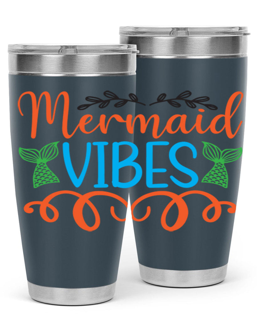 Mermaid Vibes 458#- mermaid- Tumbler