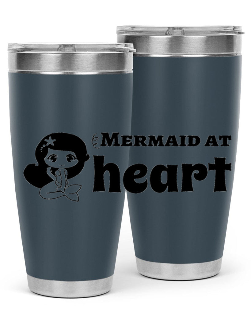 Mermaid at heart 393#- mermaid- Tumbler