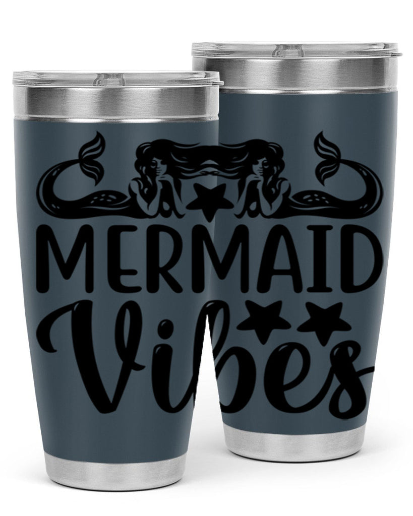 Mermaid vibes 462#- mermaid- Tumbler