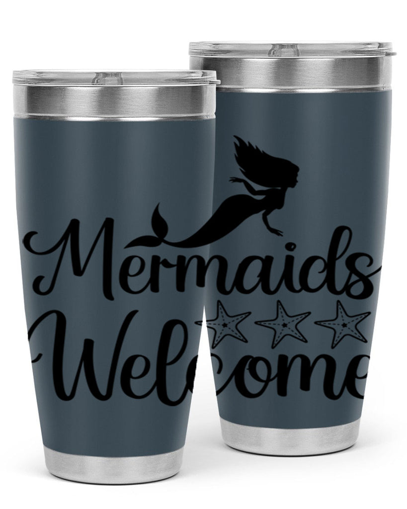 Mermaids welcome 498#- mermaid- Tumbler