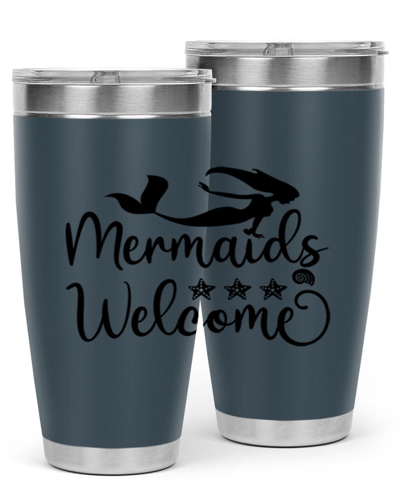 Mermaids welcome design 501#- mermaid- Tumbler