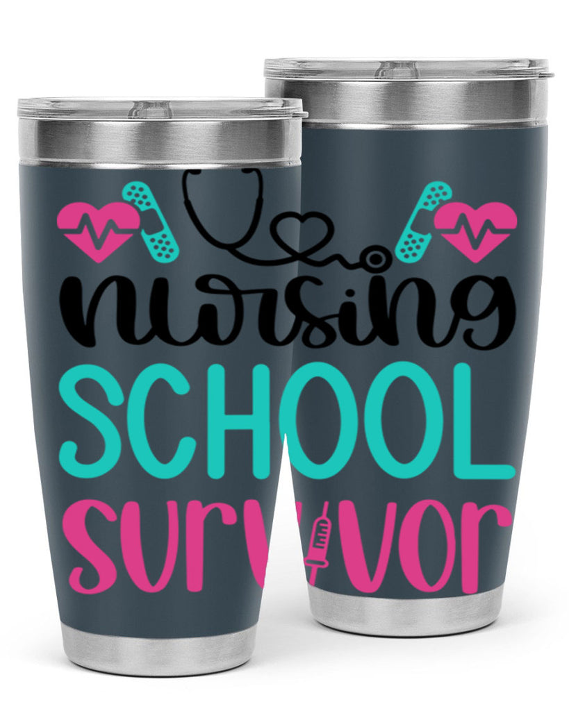 Nursing School Survivor Style Style 63#- nurse- tumbler