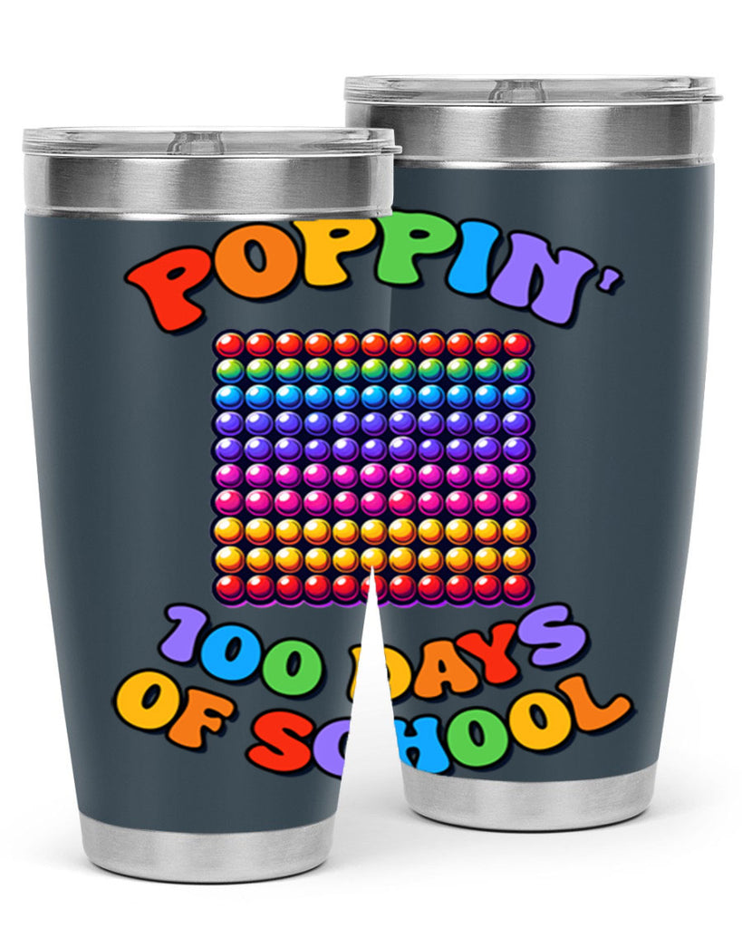 Poppin my way through PNG 54#- 100 days of school- Tumbler