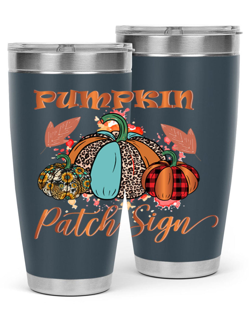 Pumpkin Patch Sign 530#- fall- Tumbler
