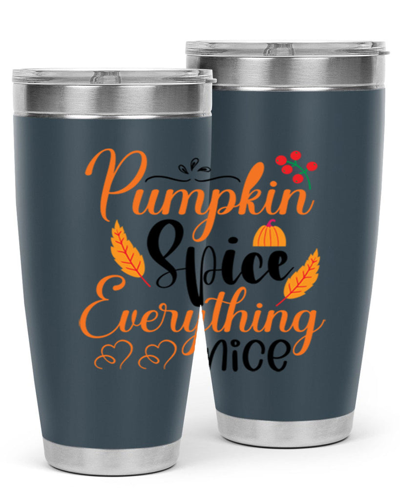 Pumpkin Spice Everything Nice 543#- fall- Tumbler
