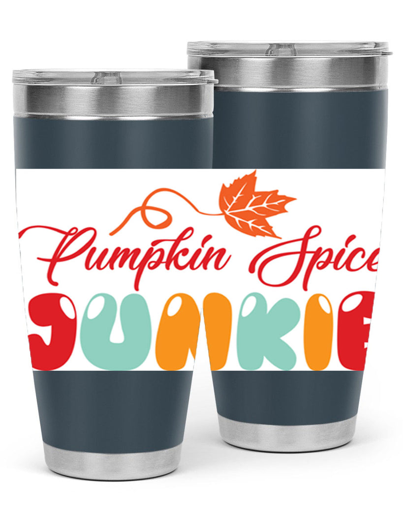PumpkinSpiceJunkiedesign 569#- fall- Tumbler