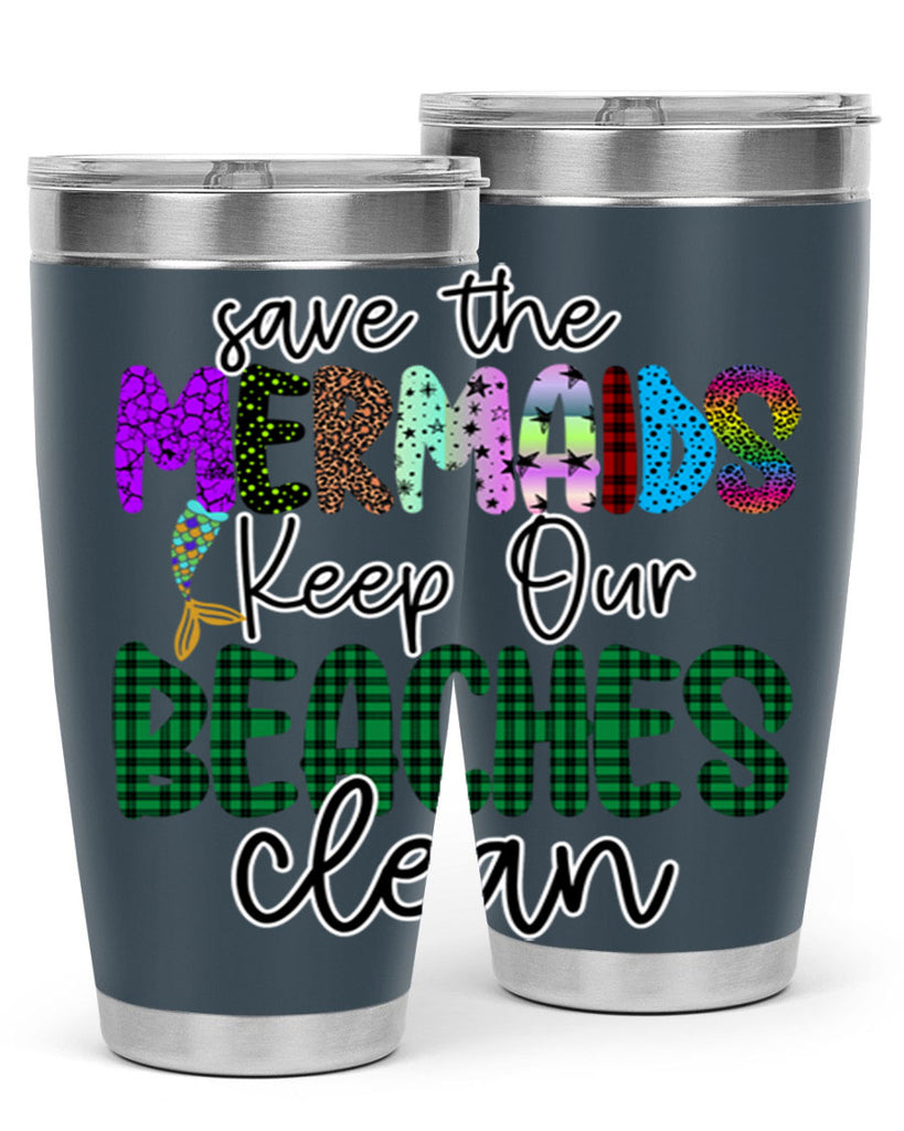 Save The Mermaids Keep Our 575#- mermaid- Tumbler